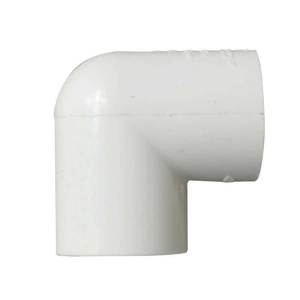 Thrifco Plumbing 1 Inch x 3/4 Inch Slip x Threaded PVC 90 Degree Elbow SCH 40 8114130 - main